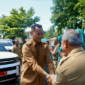 Bupati Purbalingga Fahmi Muhammad saat acara silaturahmi dan halal bihalal bersama masyarakat Dapil 5 di Pendopo Kecamatan Kejobong, Senin 13 April 2026.