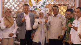 Badan Pembina Nasional (BPN) Generasi Emas Indonesia (GESID) menyelenggarakan talkshow pendampingan sertifikasi halal gratis untuk UMKM di Gedung DPR RI.