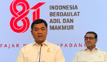 Wakil Menteri Sekretariat Negara Juri Ardiantoro menyampaikan hasil pemilihan dalam konferensi pers di Kantor Presiden, Jakarta, Senin 29 Juni 2026.