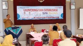 Asisten 1 Sekda Purbalingga saat peluncuran Sri Rama Srikandi, di Pendapa kecamatan setempat