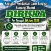 pemberitahuan, foto Lingkar Gunung Slamet net