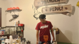 Rescue Café, kedai kopi besutan anggota Pramuka Peduli (Pramuli) Gerakan Pramuka Kwarcab Kabupaten Purbalingga menyediakan ruang diskusi yang representatif maupun sarana bercengkerama mengobrol santai. Sumber Foto: Humas dan Informatika Kwarcab Purbalingga