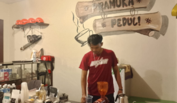Rescue Café, kedai kopi besutan anggota Pramuka Peduli (Pramuli) Gerakan Pramuka Kwarcab Kabupaten Purbalingga menyediakan ruang diskusi yang representatif maupun sarana bercengkerama mengobrol santai. Sumber Foto: Humas dan Informatika Kwarcab Purbalingga