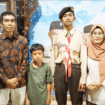 Aimar Nashif Din Faizi bersama kedua orangtuanya