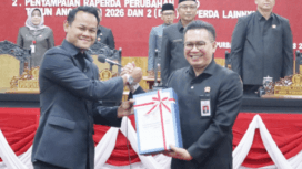 Penandatanganan nota kesepakatan berlangsung di Ruang Rapat Paripurna DPRD Purbalingga, Kamis (13/8/2026). Wakil Bupati dan Sekretaris Daerah Purbalingga turut hadir dalam agenda tersebut.
