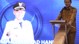 Fahmi Muhammad Hanif Bupati Purbalingga saat Pelantikan Pengurus DPD Partai NasDem Kabupaten Purbalingga Periode 2026–2029 di Braling Grand Hotel Purbalingga, Senin 10 Agustus 2026.