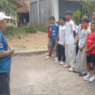 Pelepasan para pemain Persibangga U13 berlangsung dari Sekretariat PSSI Purbalingga, Kompleks Stadion Goentoer Darjono.