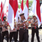 Rangkaian Estafet Tunas Kelapa Purbalingga 2026 berlangsung semarak di Bukateja dengan pertunjukan seni dan penyerahan simbolis kepramukaan.