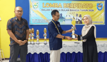 MGMP SMP Purbalingga menggelar Lomba Bulan Bahasa SMP Purbalingga 2026 cabang baca puisi dan pidato